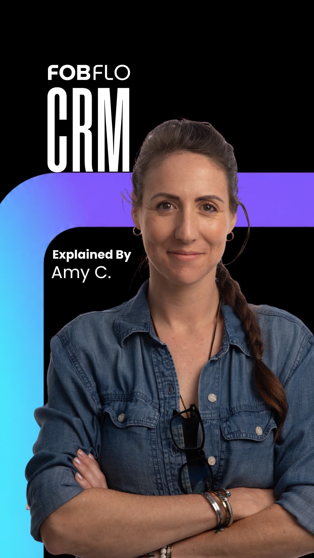 Amy from FOBFLO explaining our CRM process on camera